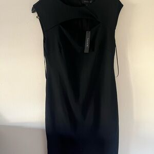Woman’s Tahari Black Sleeveless Dress Size 6 New With Tags